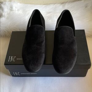 INC International Concepts Men’s Trace WD Black Slip On Shoes Size 11W. NWB.